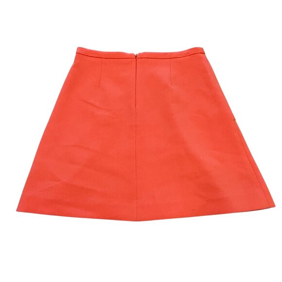 Maeve Womens Coral A-Line Mini Skirt W/ Front Pockets & Back Zip‎ Closure Size 6 - Picture 11 of 12